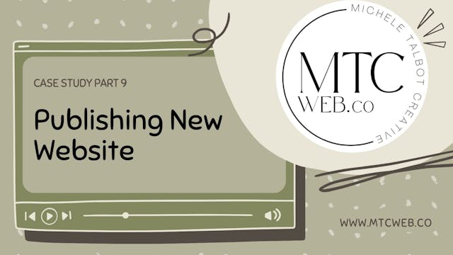 Part 9:  Publishing New Website