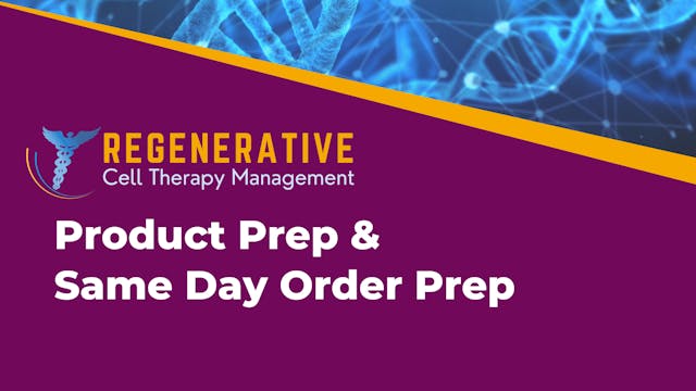 Product Prep & Same Day Order Prep