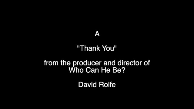 Thank you from the Producer