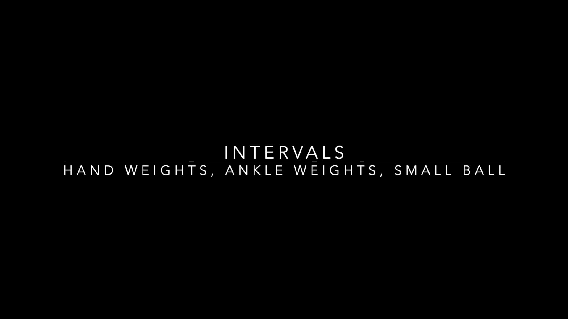 Intervals