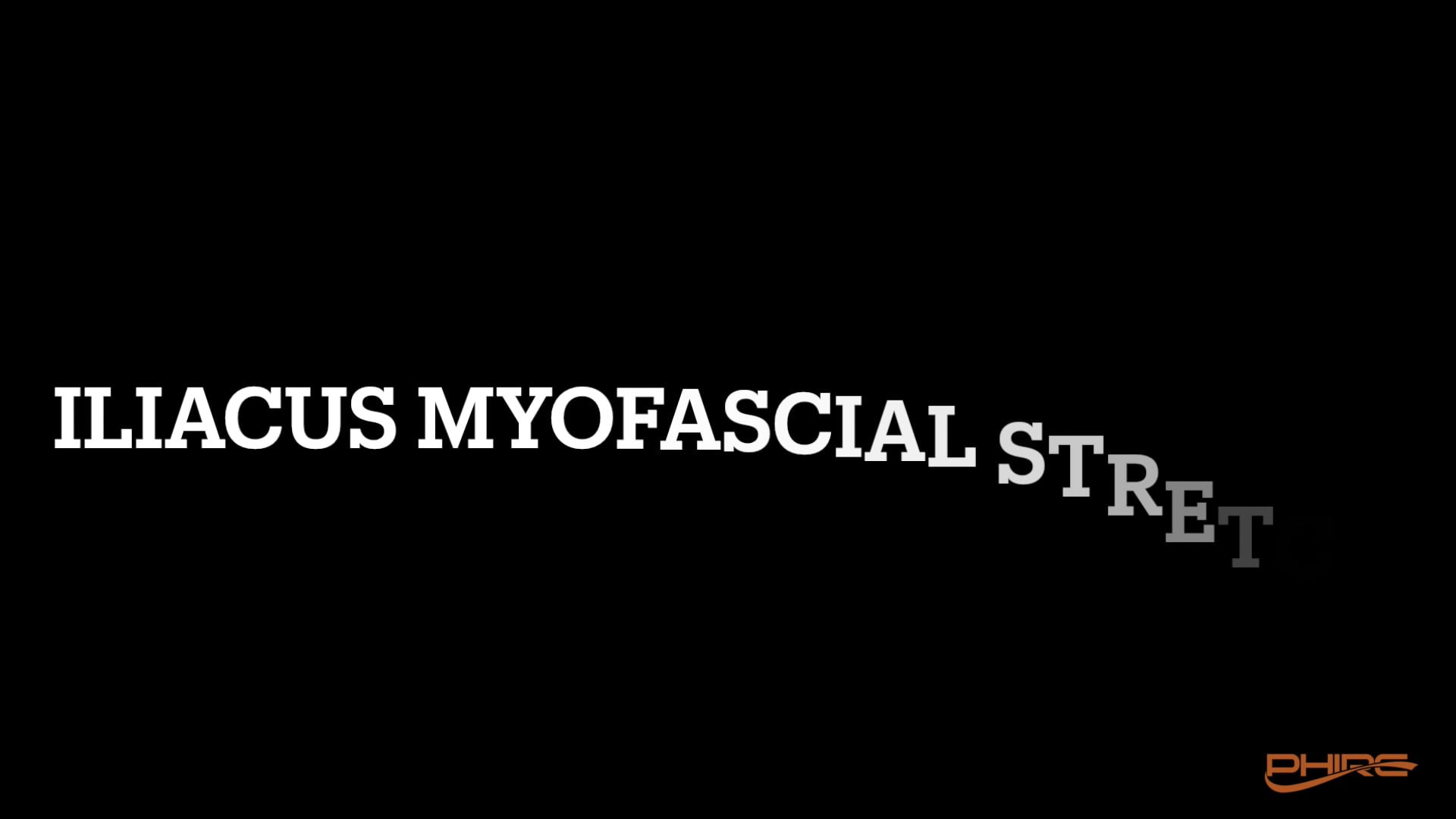 Iliacus Myofascial Stretch