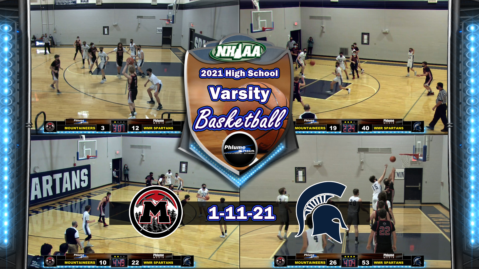 NHIAA Boys Varsity Basketball - Berlin vs WMRHS 1-11-21