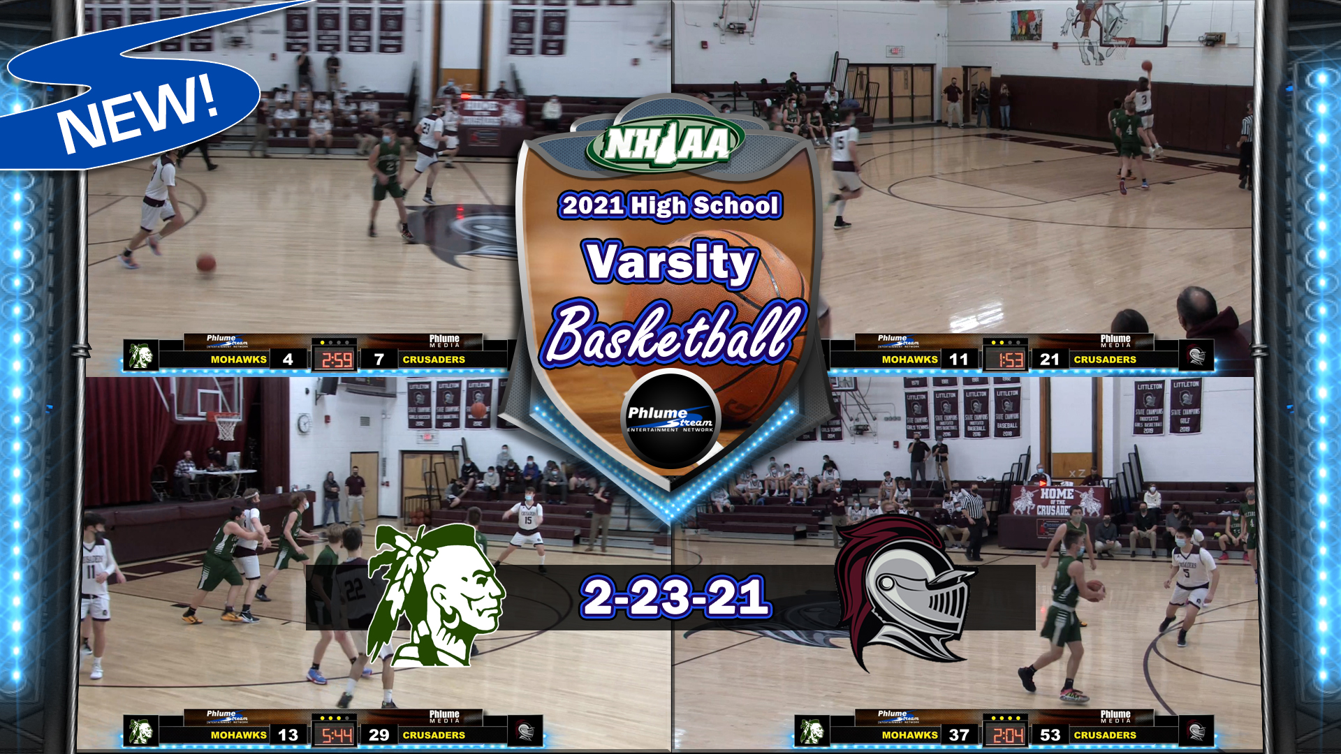 NHIAA Boys Varsity Basketball: Colebrook vs Littleton