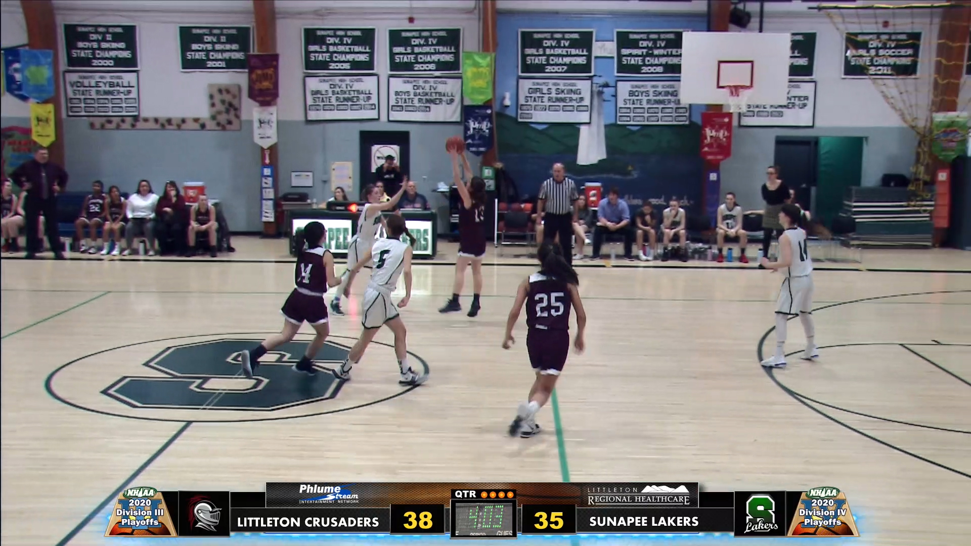 NHIAA D4 Girls QF Basketball - Littleton vs Sunapee