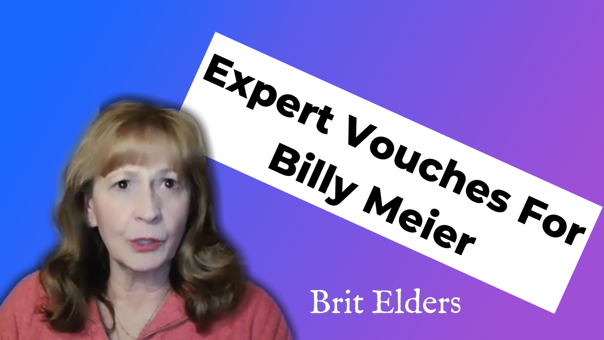 Fact Checked & Confirmed UFO Story. Expert Vouches for Billy Meier - Brit Elders