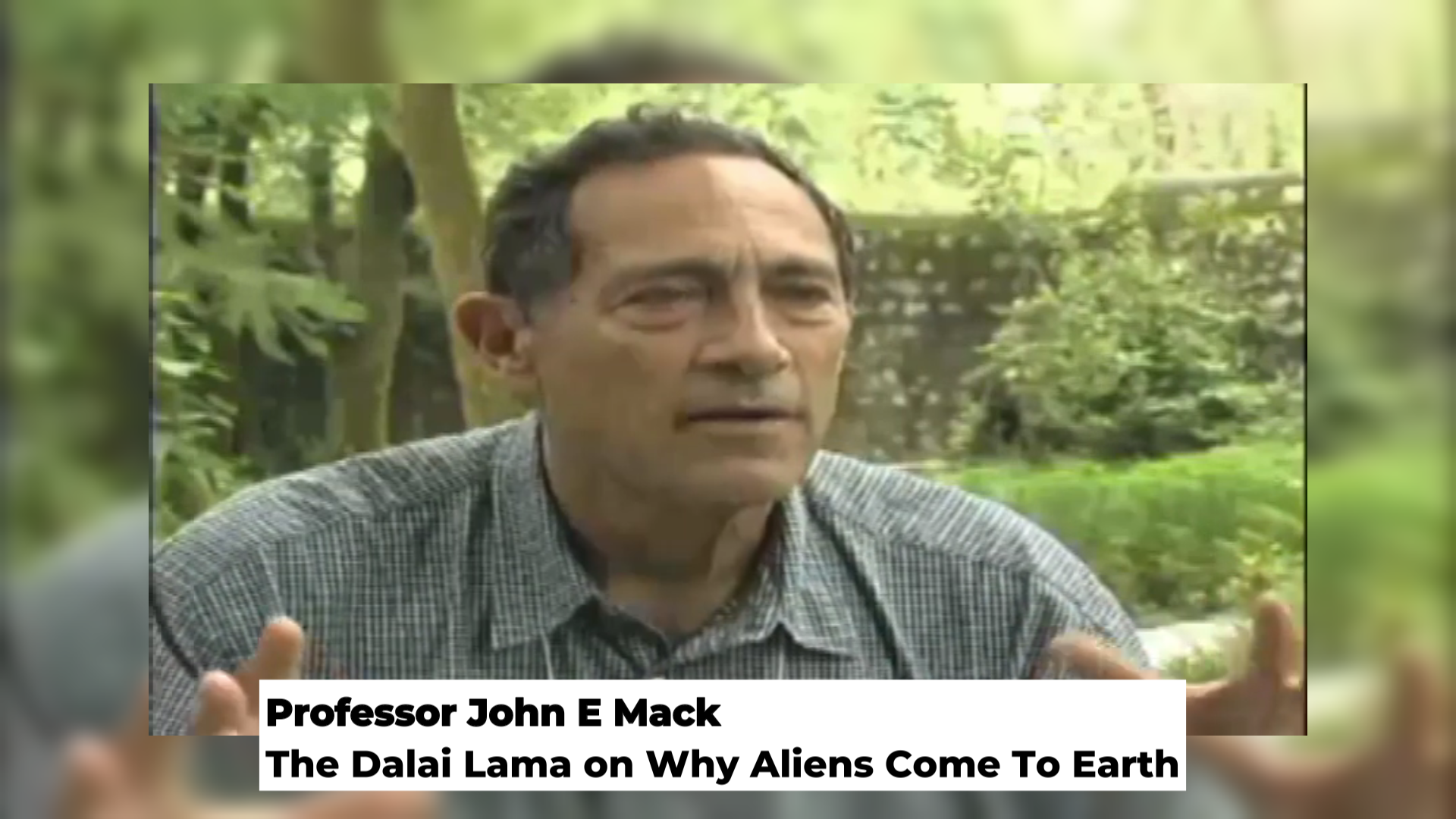 Professor John Mack - On Why Aliens Come To Earth