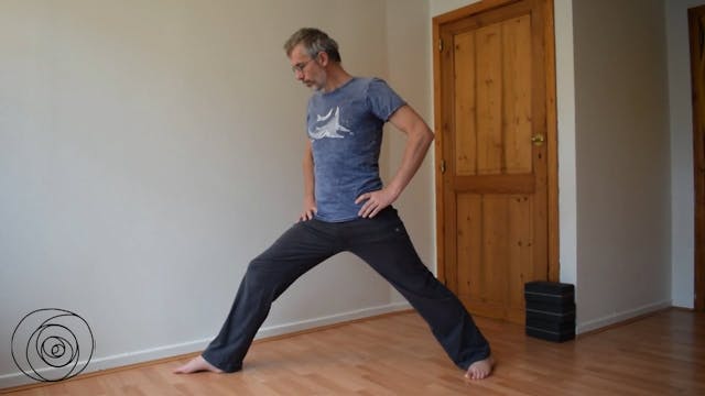 Yoga pose: warrior pose alignment