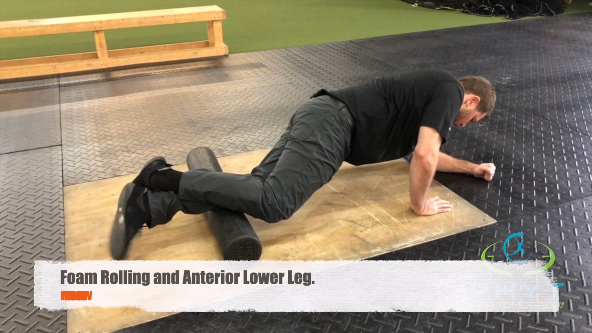 Foam Rolling Anterior and Lateral Lower Leg