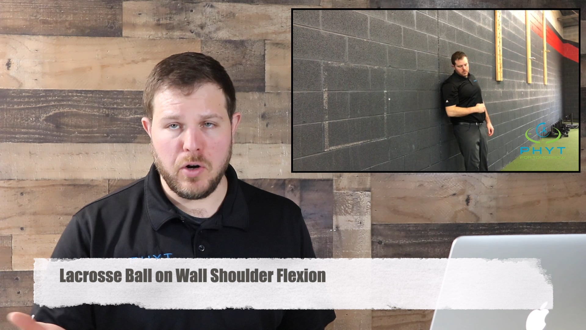 Lacrosse Ball on Wall Shoulder Flexion