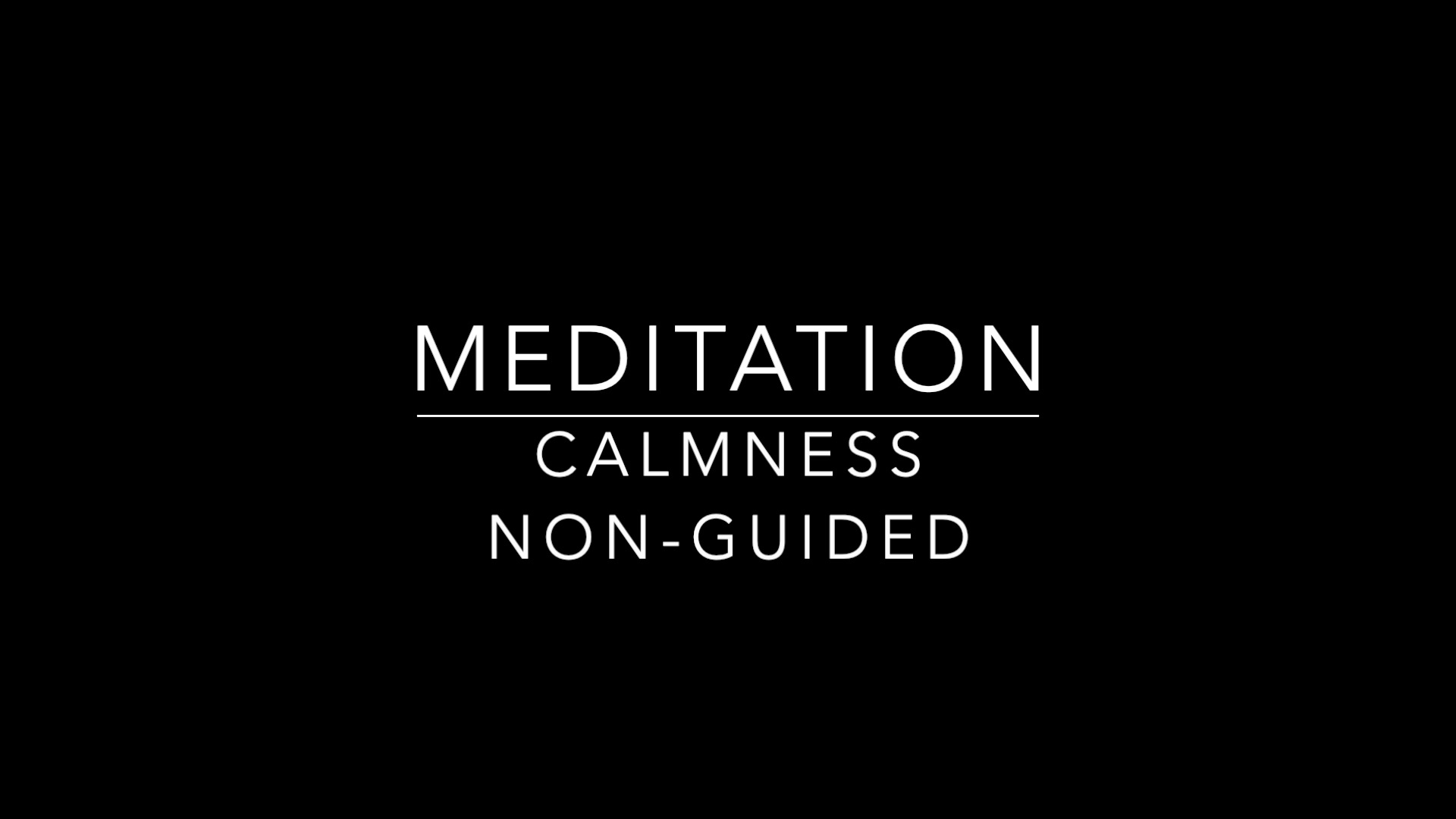 CALMNESS | 20 MINUTE NON-GUIDED | JULIE S