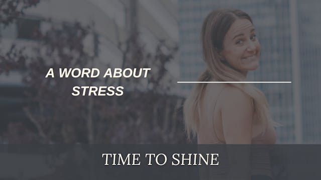 a word about stress