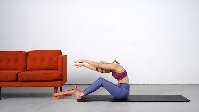 Pilates with Yoga Strap