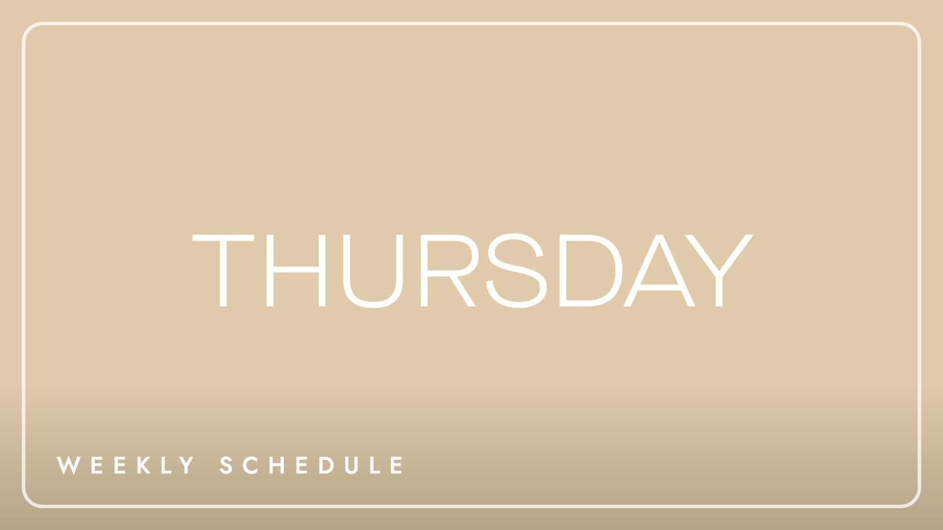 Thursday