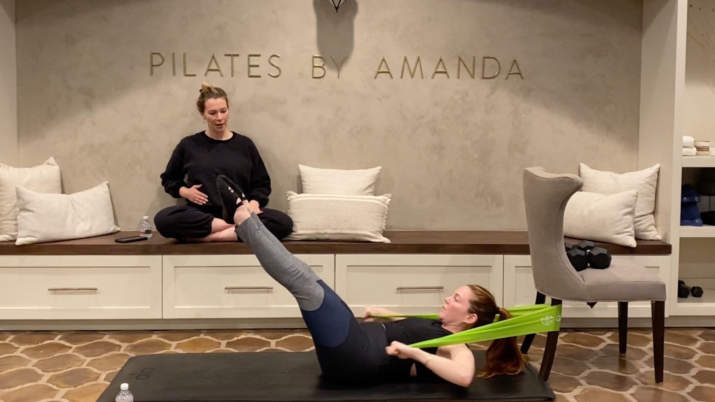 56 Min: Advanced Full Body // Bands, Chair, & Theraband