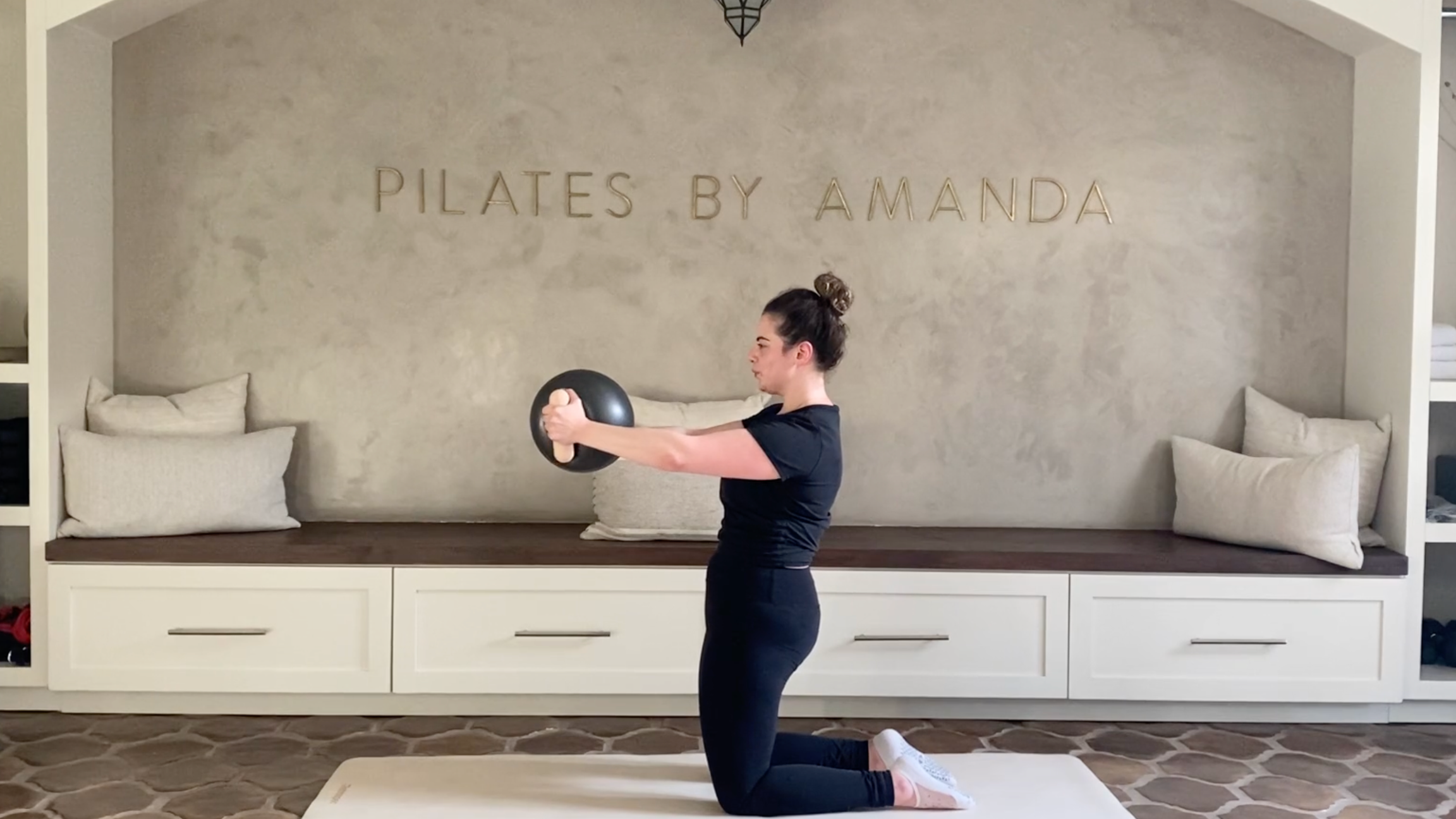 20 Min: Abs & Arms // Ball & Hand Weights // Part 1