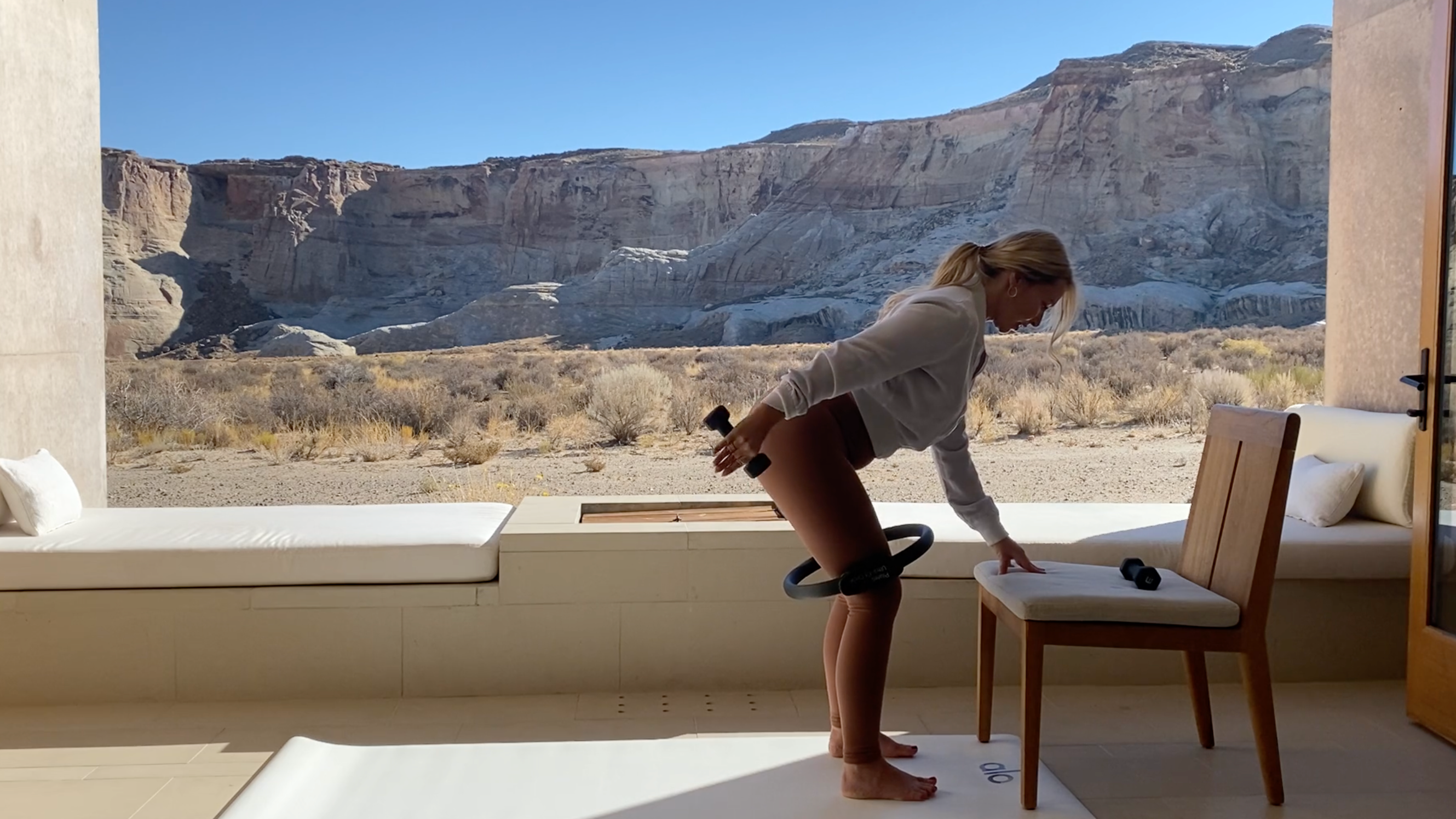 Workout 8: Seated Arms, Inner and Outer Thighs // Ring & Hand Weights