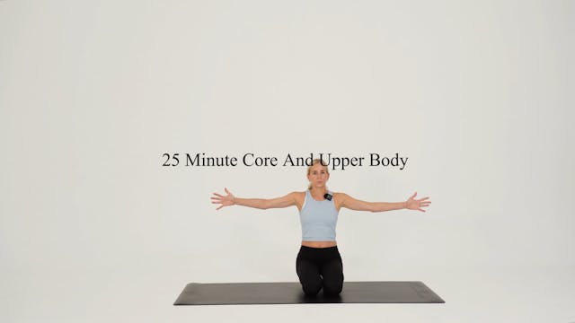 25 minute core and upper body 