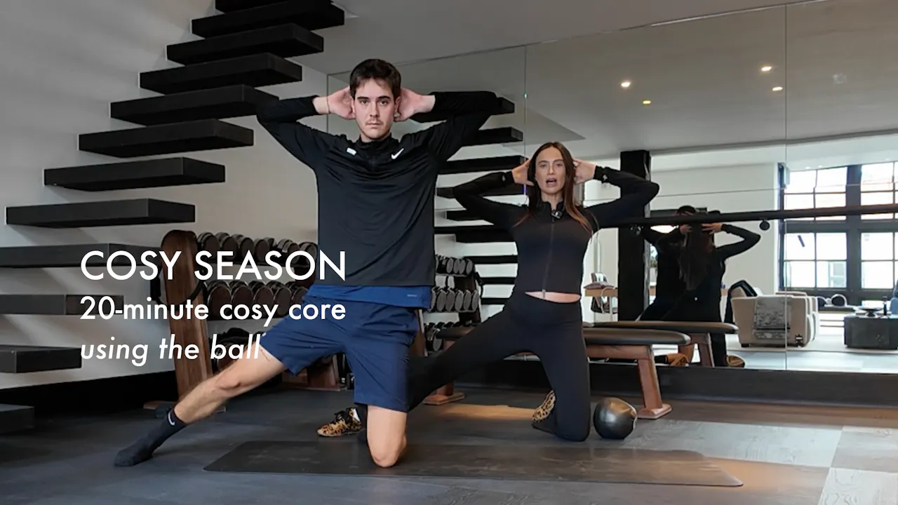 20-minute cosy core using the ball - LOCK IN & ALIGN - Pilates By Bryony