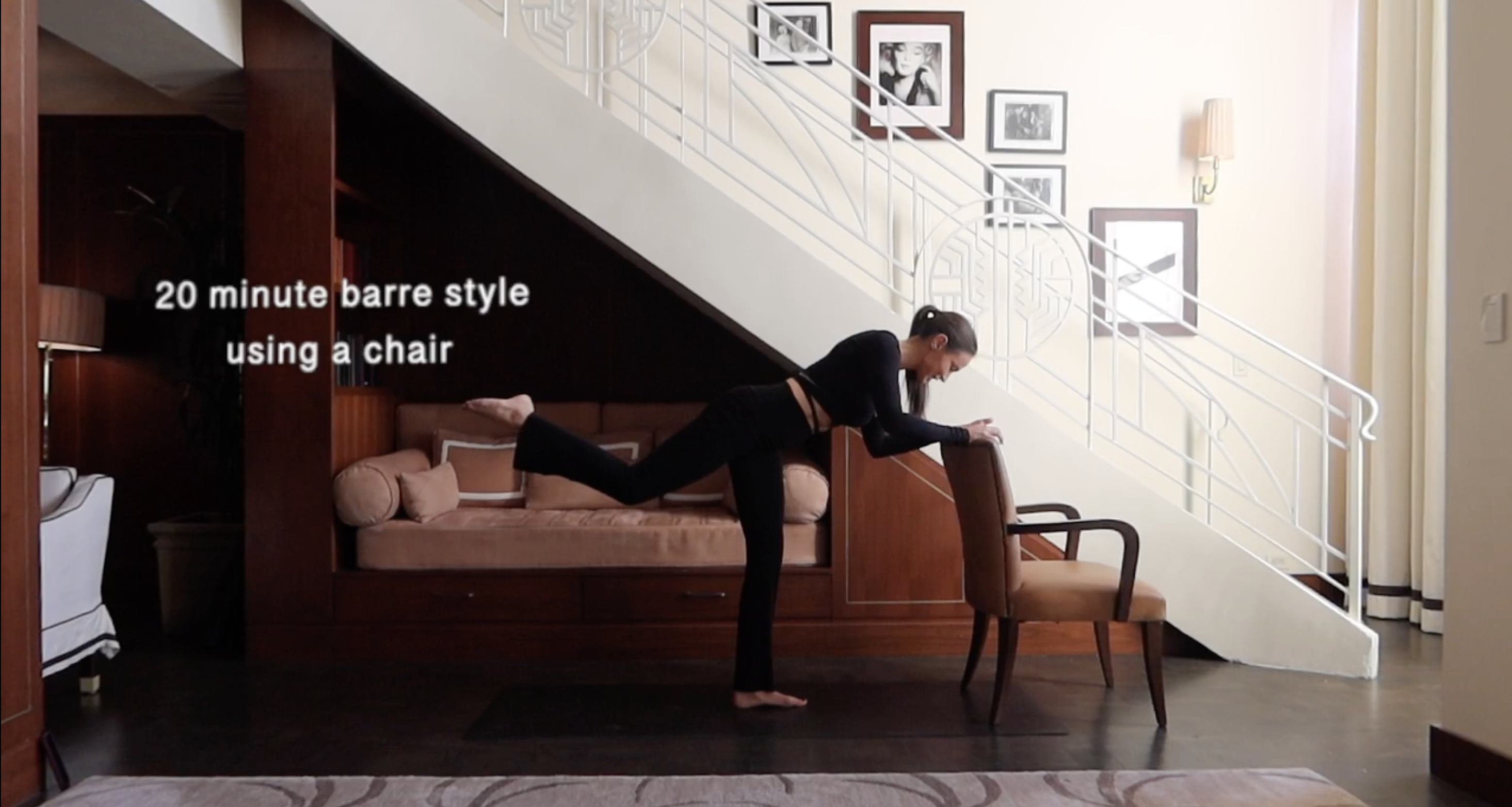 DAY 7 // NEW: 20 minute barre style using a chair