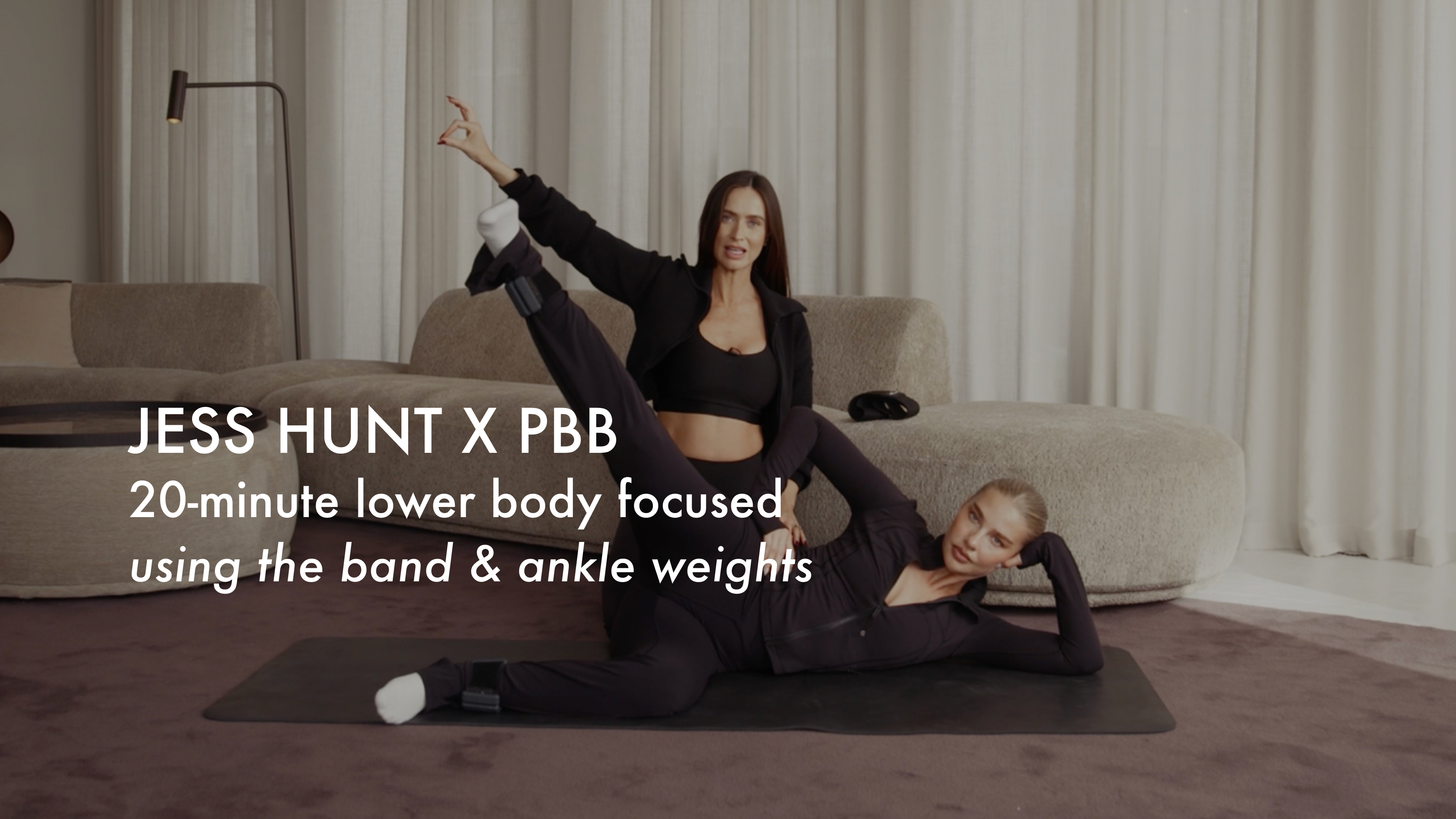 WITH JESS: 20-minute lower body focused using the band & ankle weights