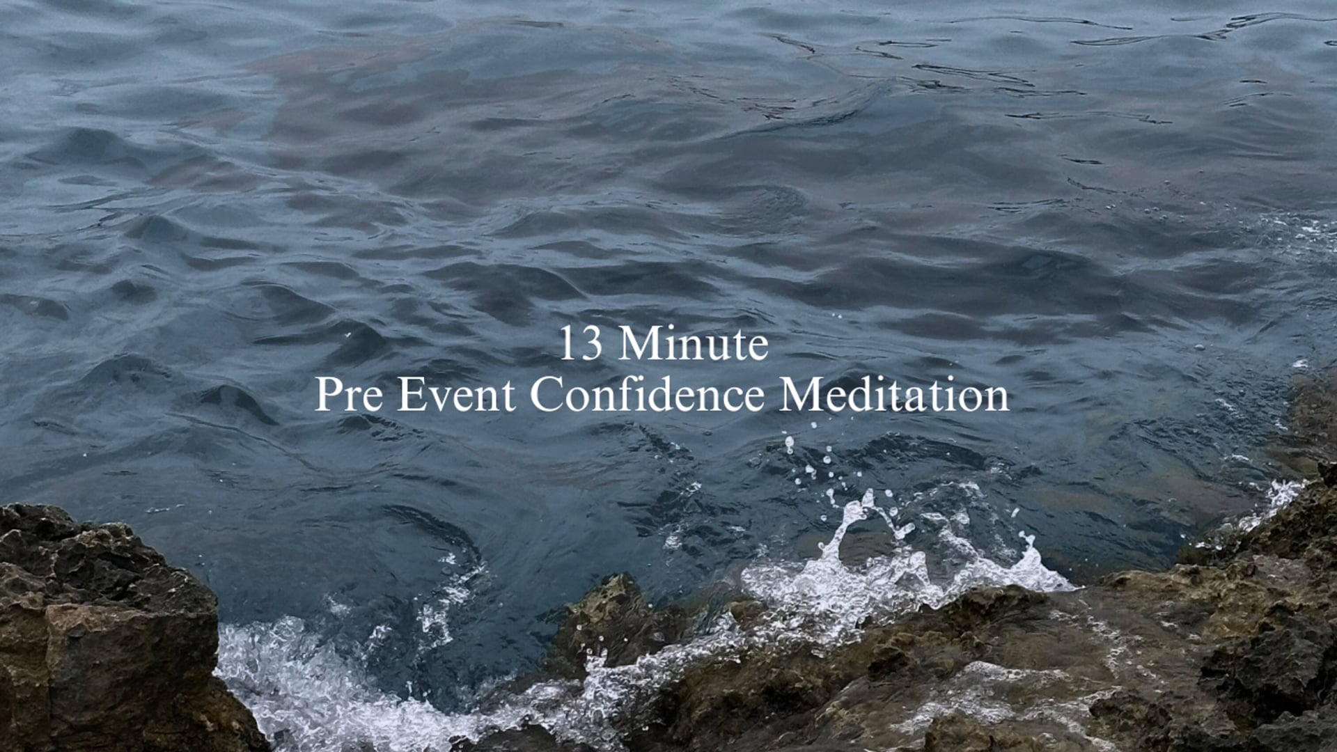 13 minute pre event meditation