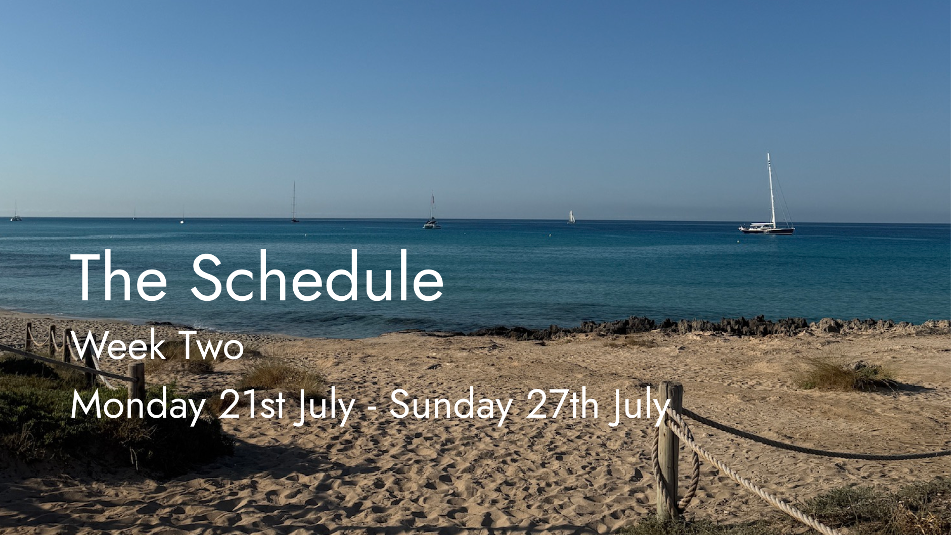 Week 2 Schedule PDF