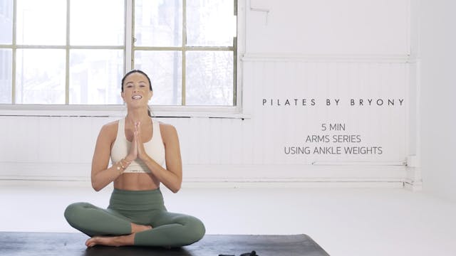 5 minute arm series using ankle weights