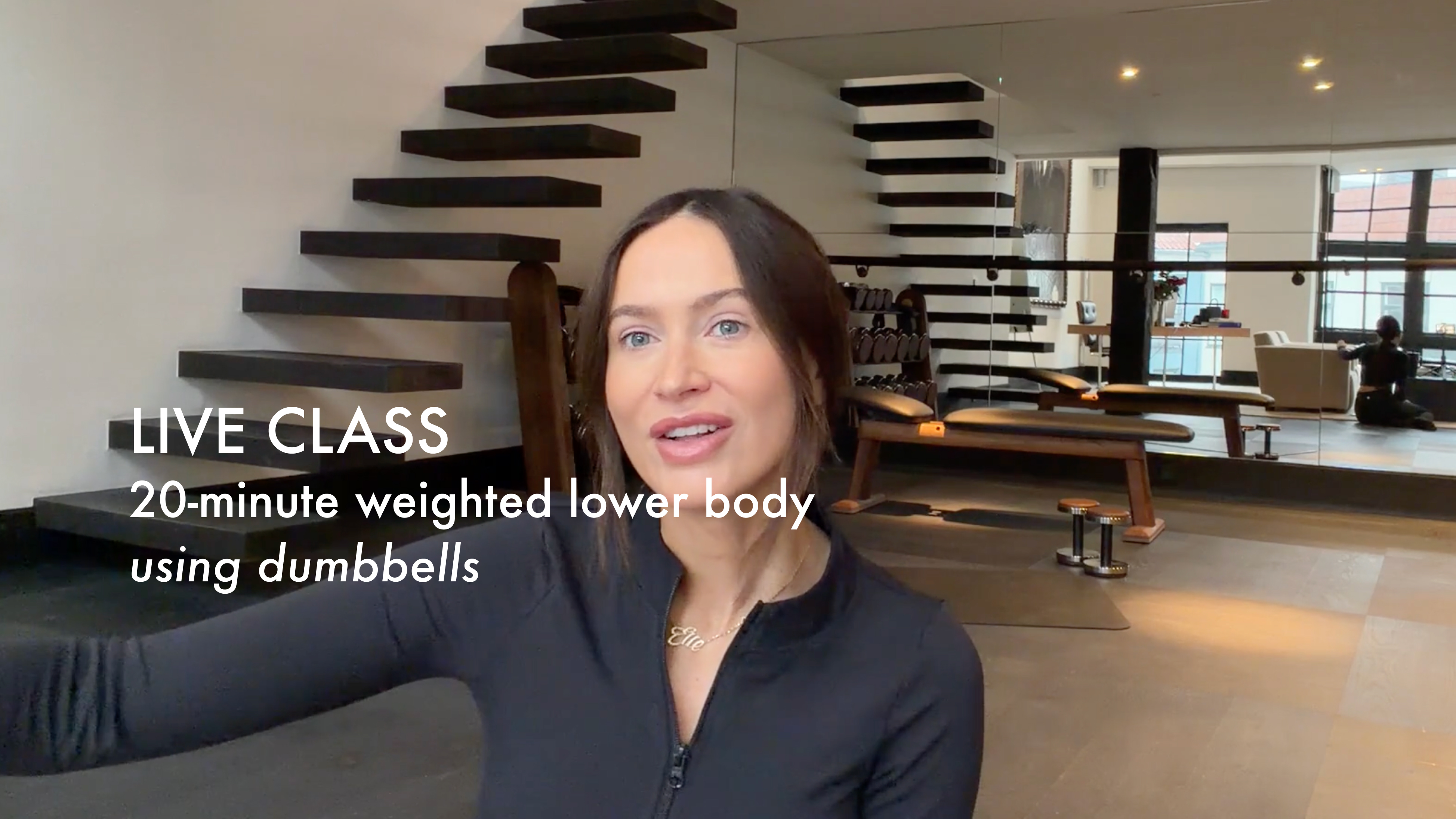 NEW LIVE: 20-minute weighted lower body using dumbbells