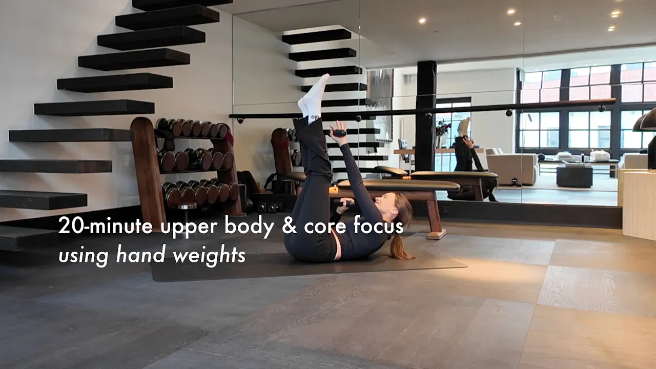 NEW: 20-minute upper body & core focus using hand weights - Pilates By ...