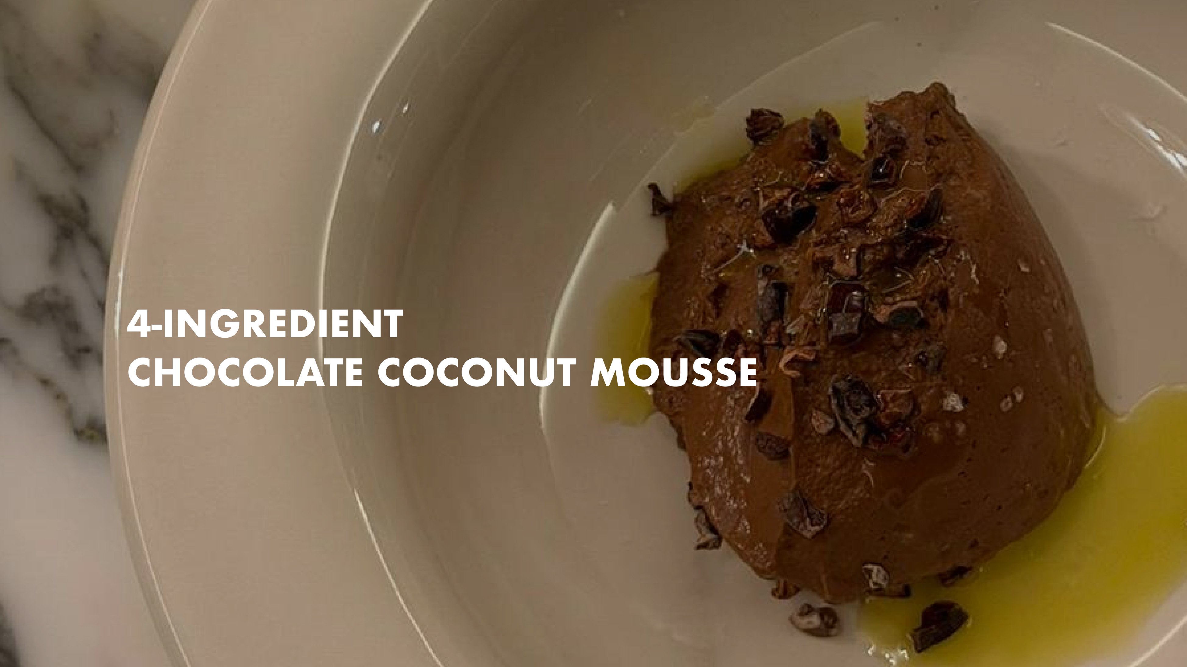 NEW: 4-Ingredient Chocolate Coconut Mousse