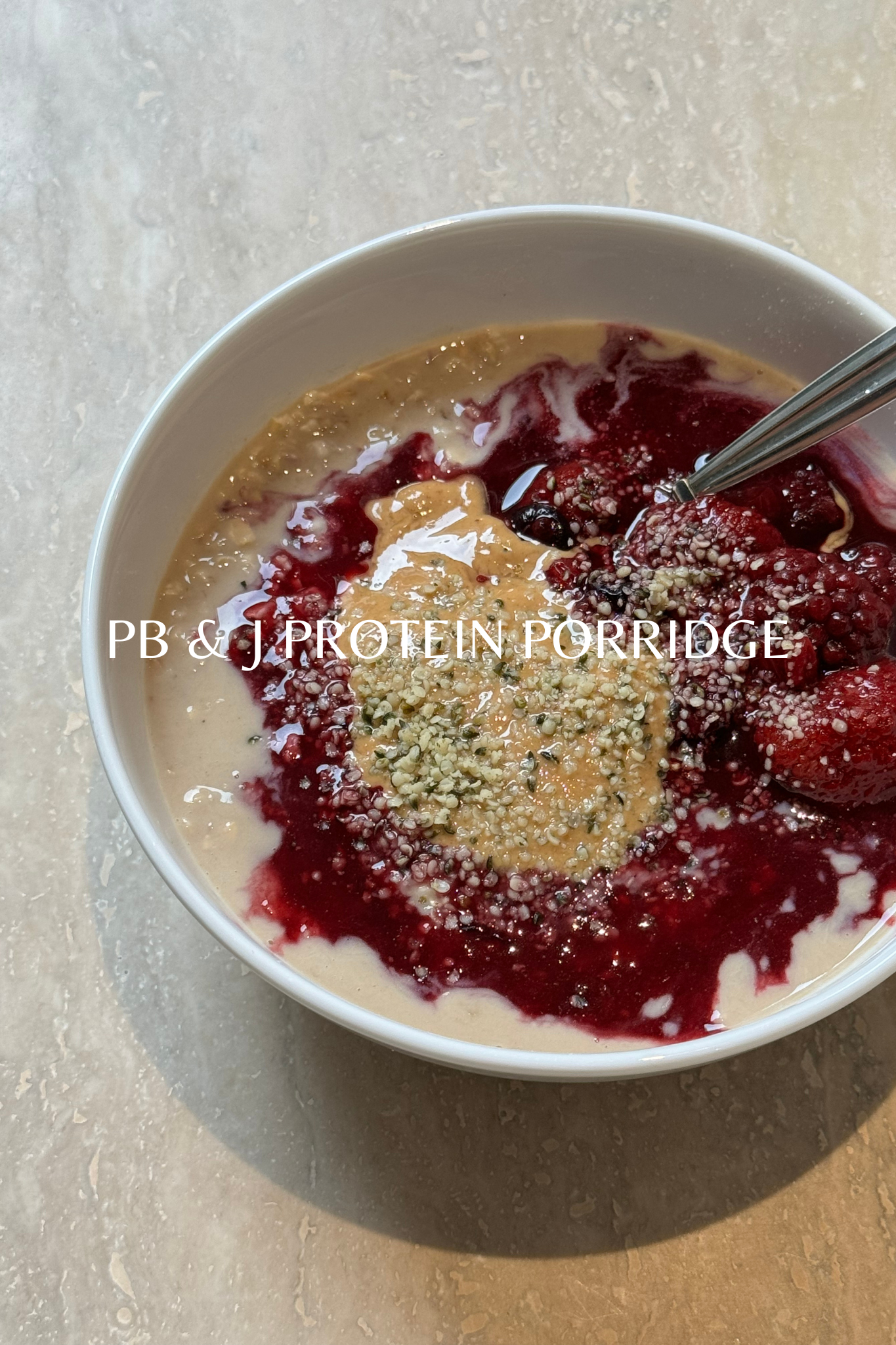 PB&J Protein Porridge