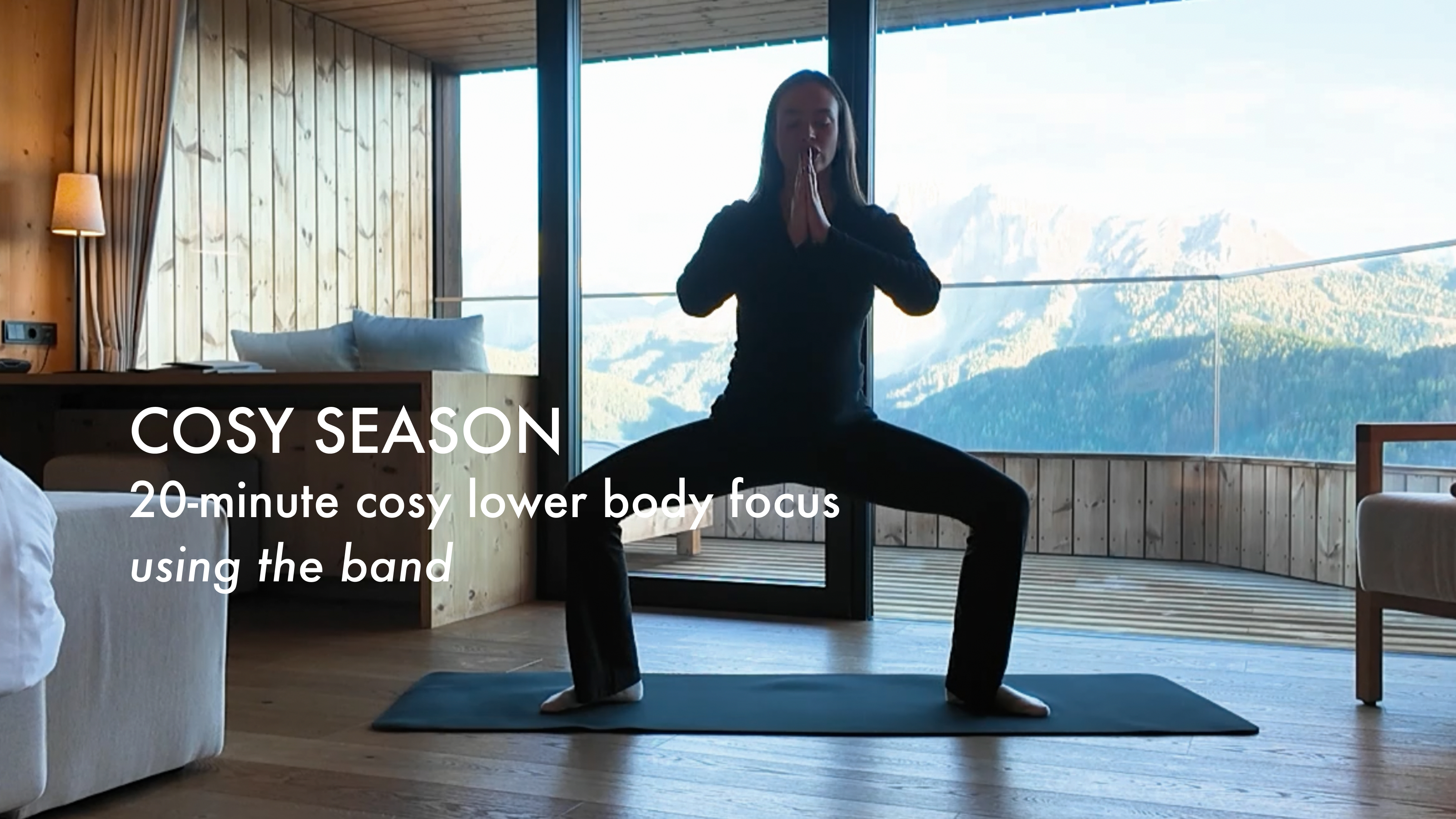 NEW: 20-minute cosy lower body focus using the band