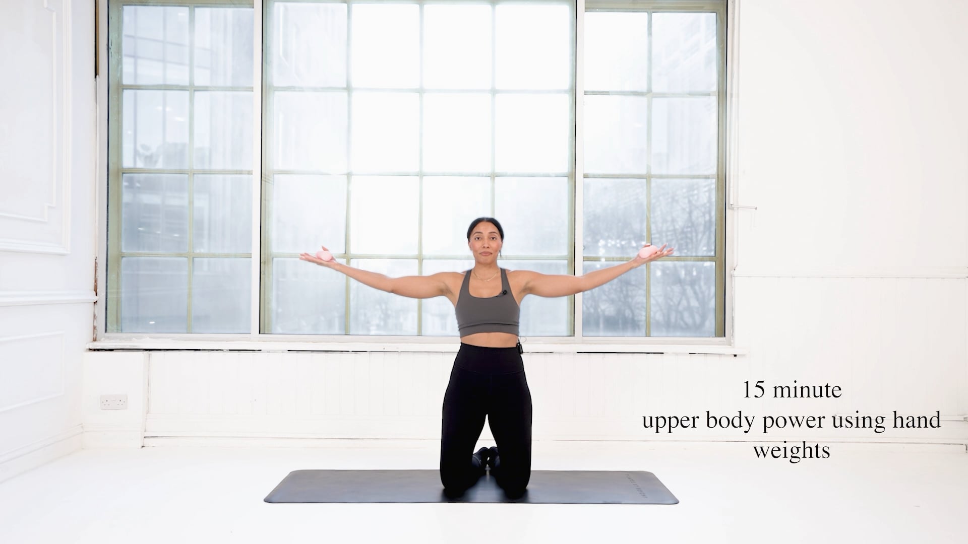 15 minute upper body with hand weights