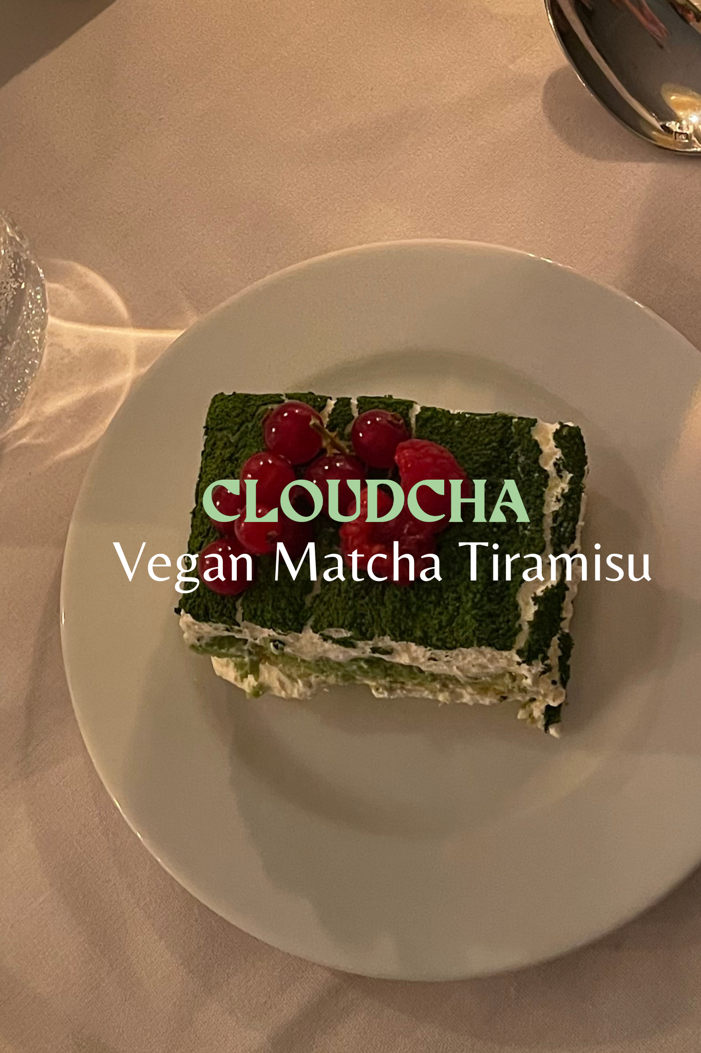 Cloudcha Vegan Matcha Tiramisu