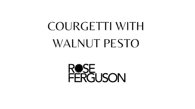 Courgetti with Walnut Pesto