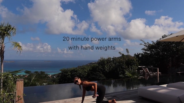 NEW: 20 minute power arms with hand weights
