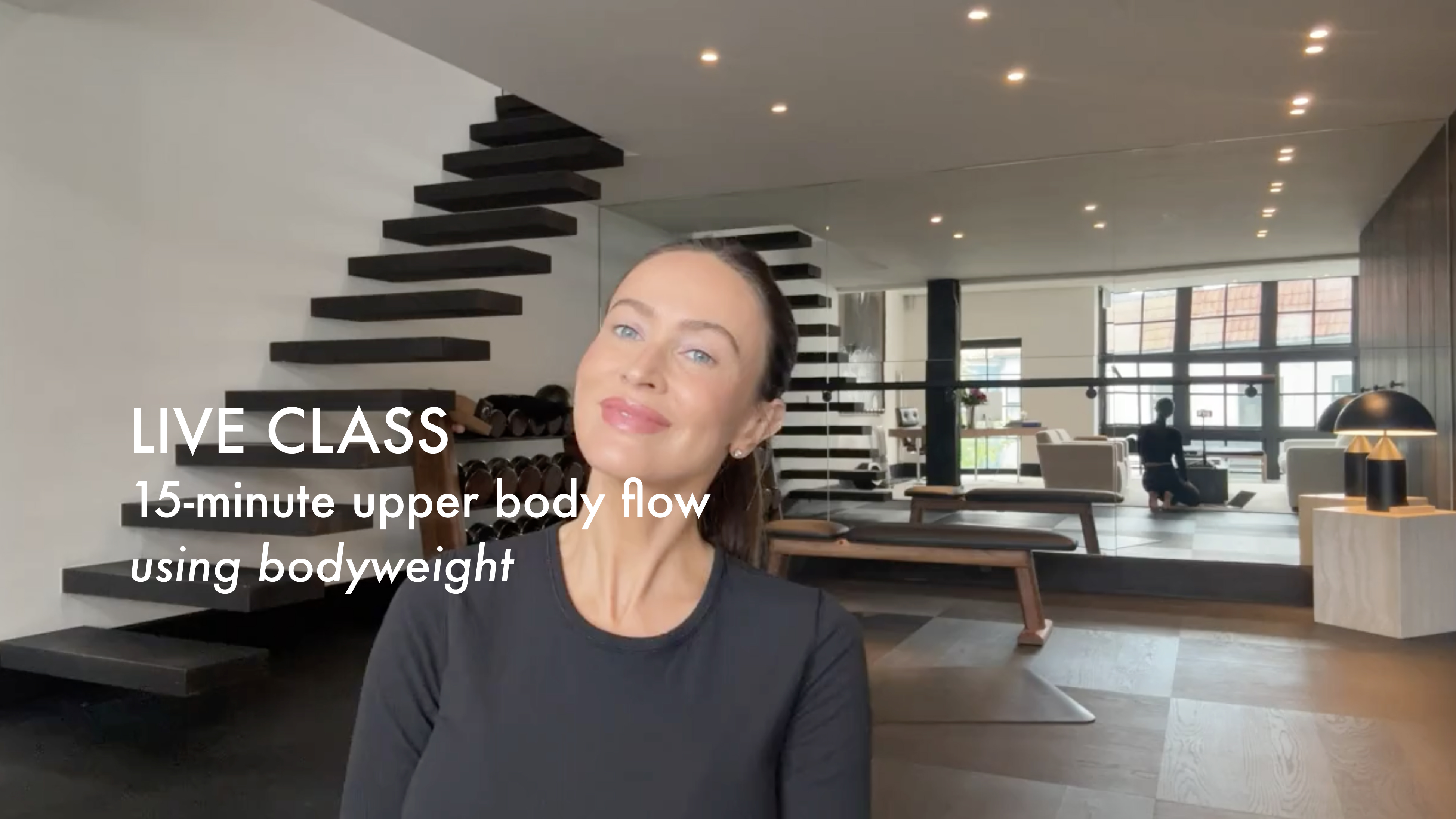 LIVE: 15-minute upper body flow using bodyweight