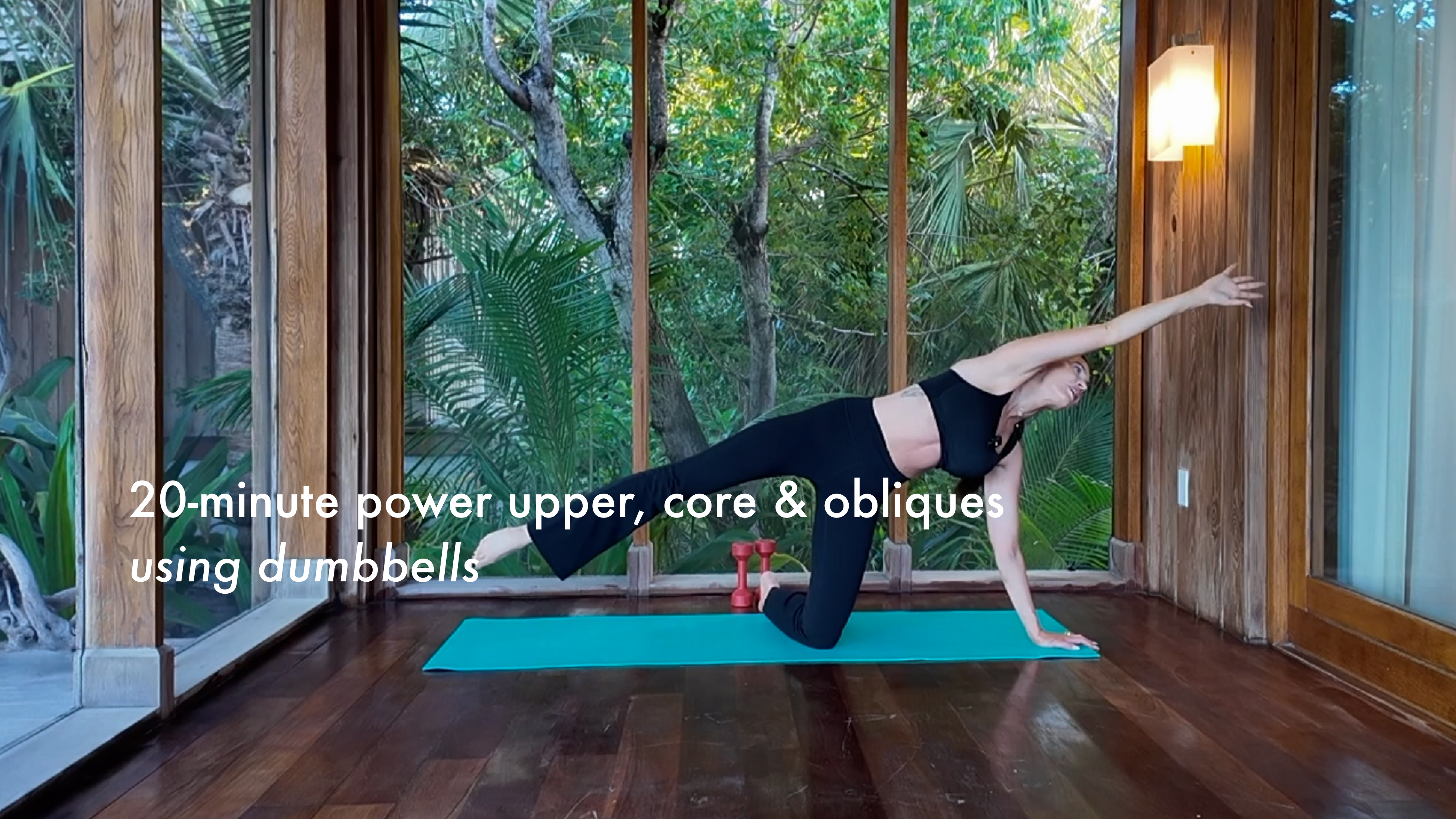 NEW: 20-minute power upper, core & obliques using dumbbells