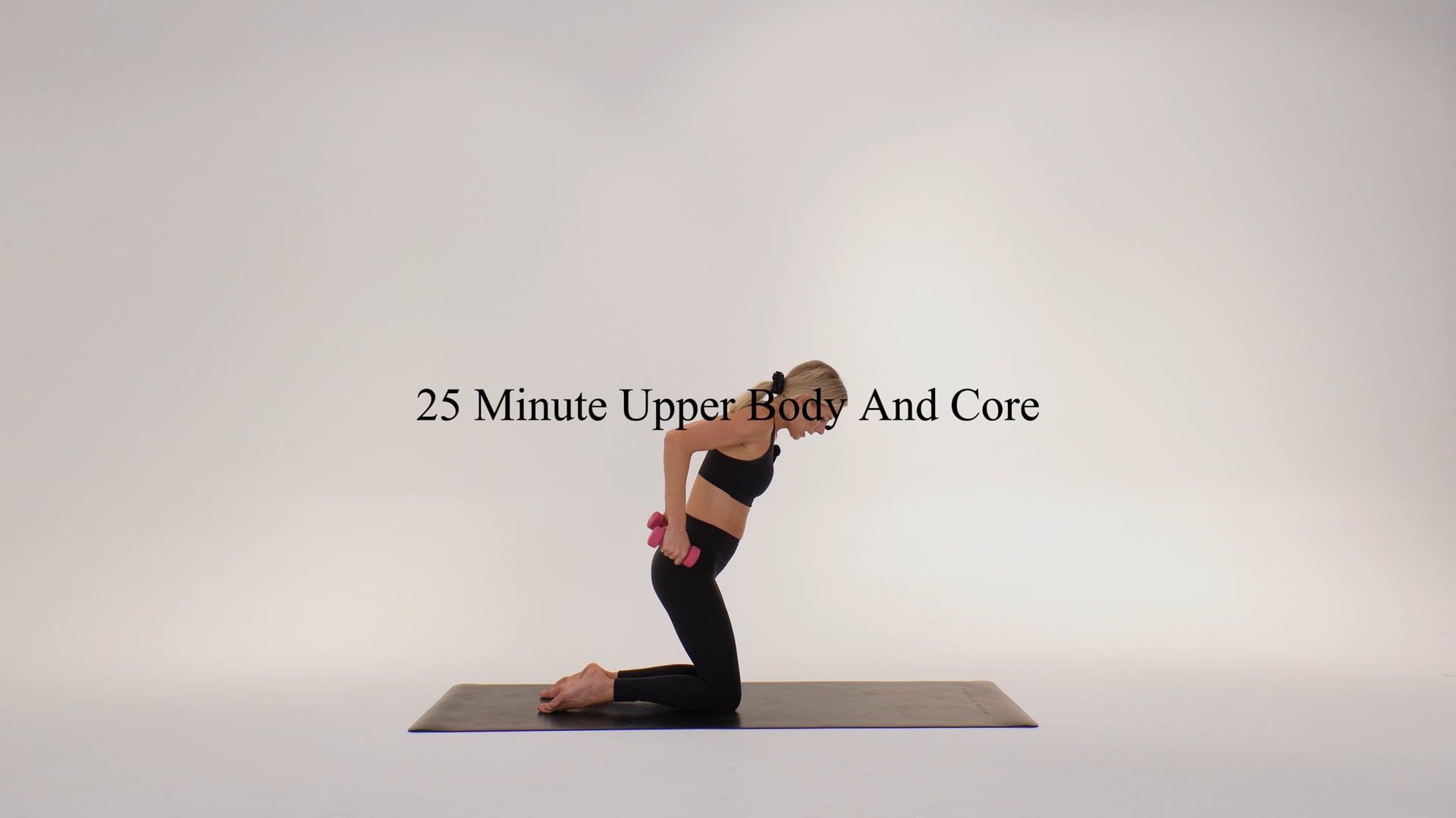 25 minute upper body and core using handweights 