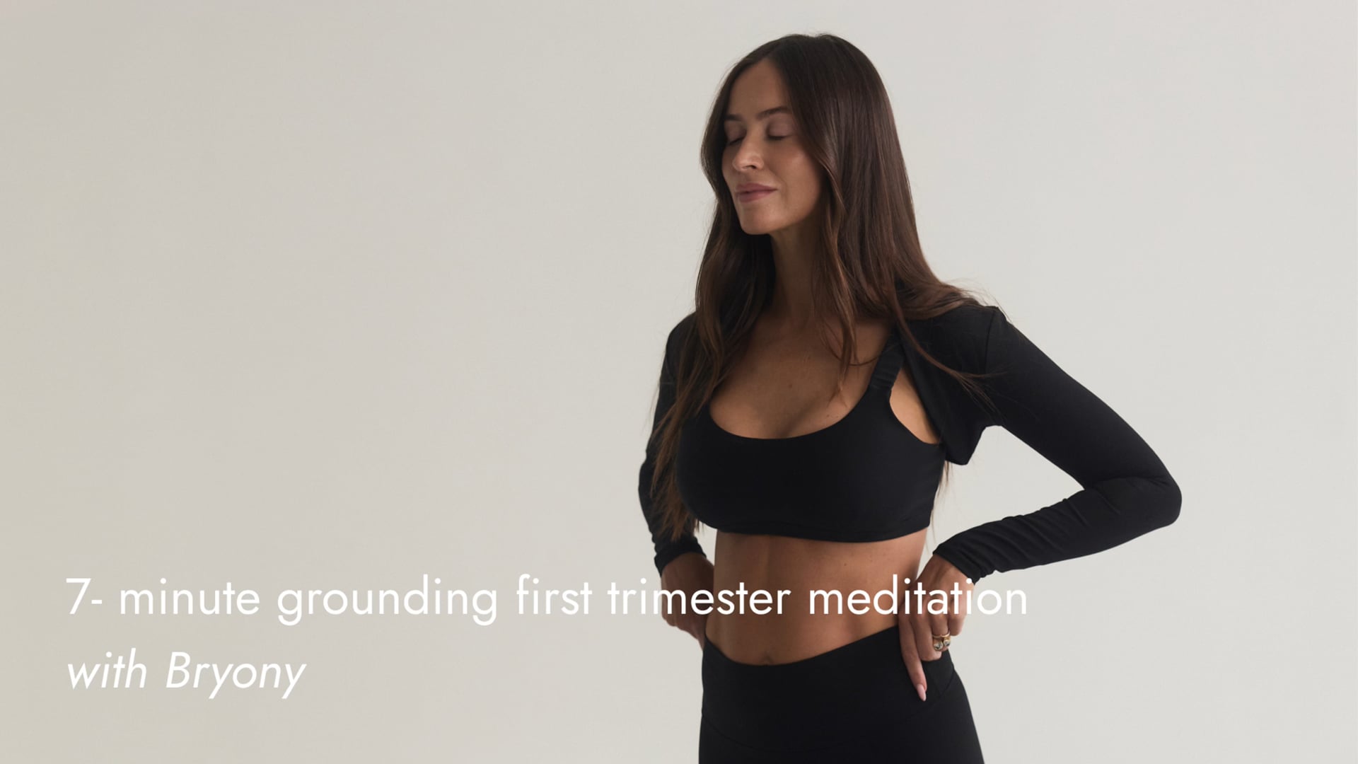 NEW: 7-minute grounding first trimester meditation 
