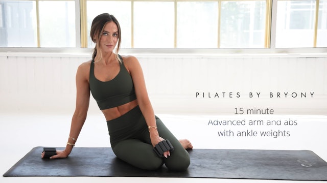 15 minutes advanced arms & abs using ankle weights 