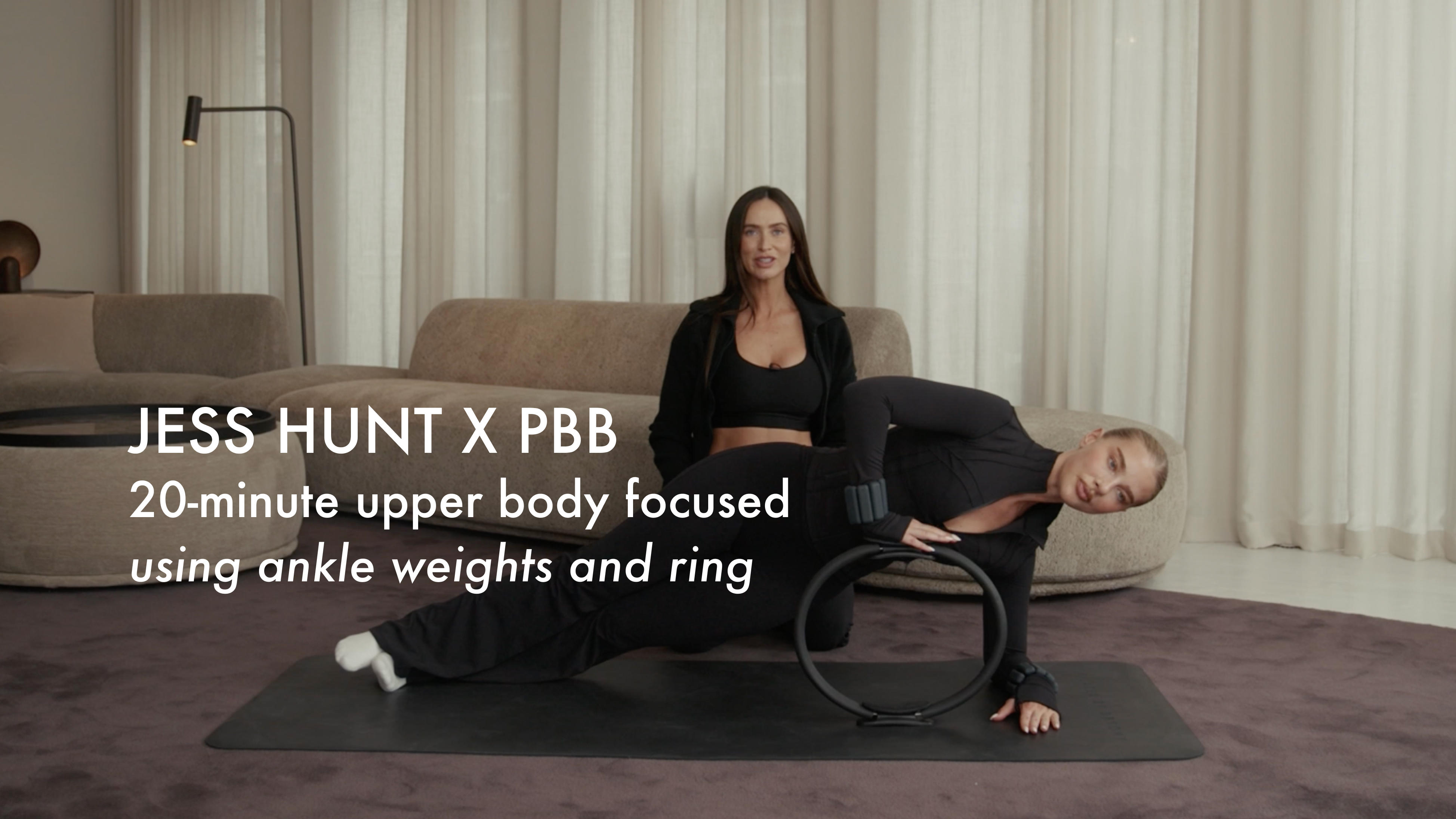 NEW WITH JESS: 20-minute upper body focused using ankle weights and ring