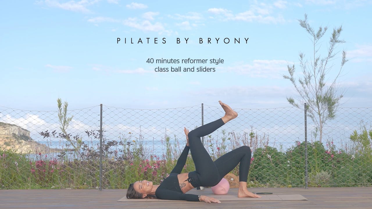 40 minute reformer style class with ball and sliders Pilates By Bryony