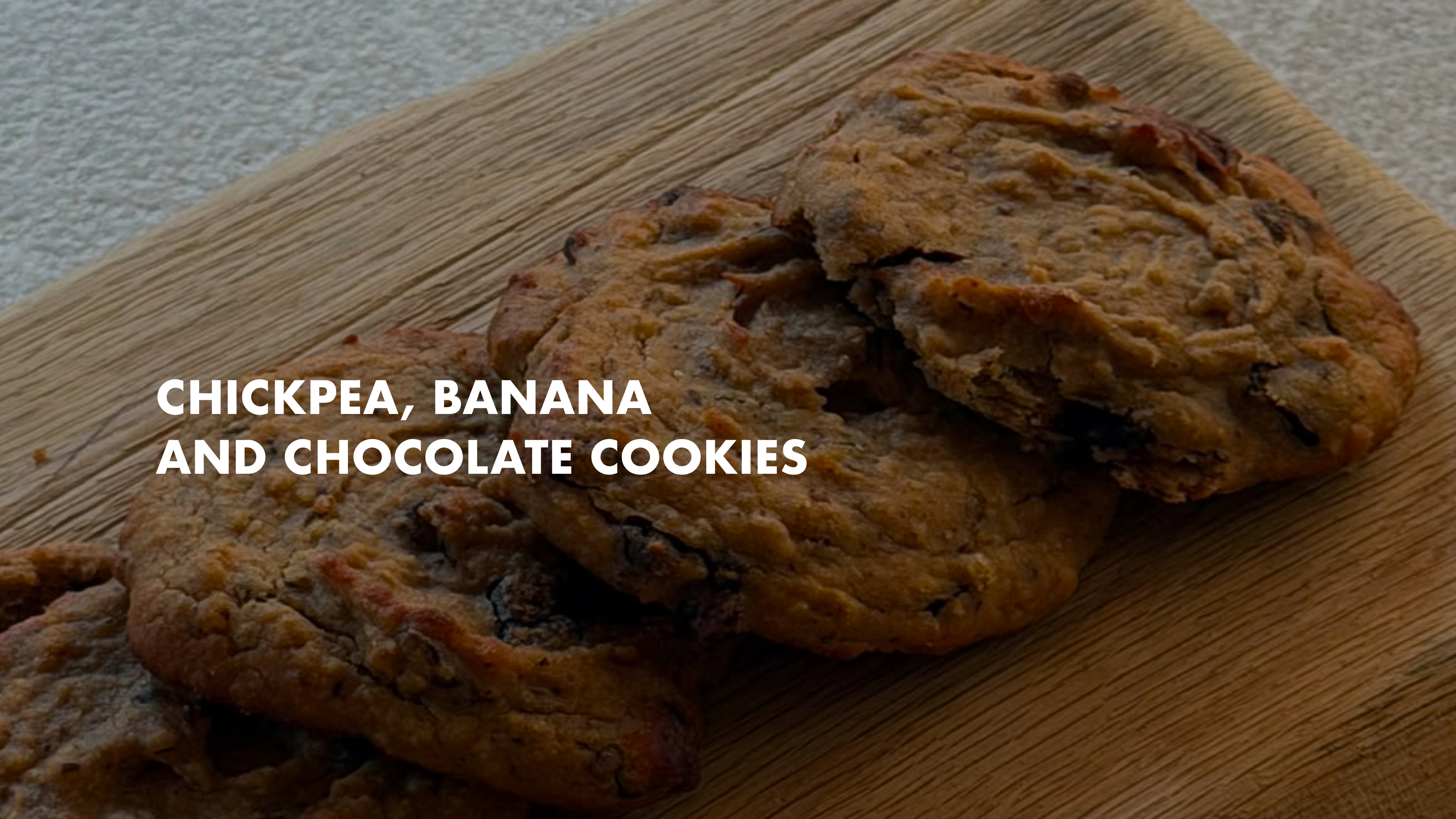 NEW: Chickpea, Banana and Chocolate Cookies