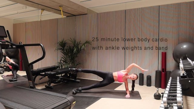 25 minute lower body cardio with ankl...