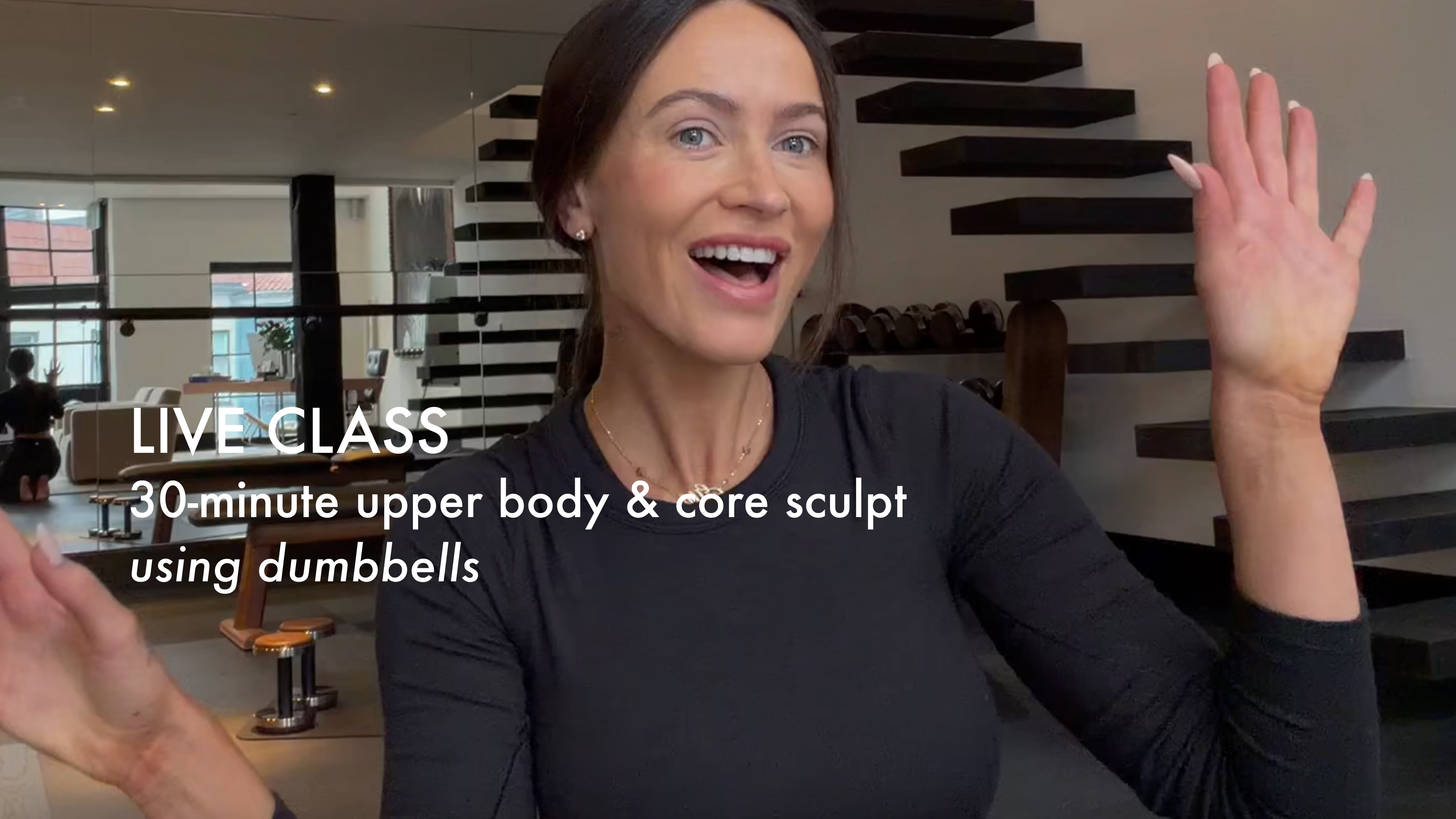 NEW LIVE: 30-minute upper body and core sculpt using dumbbells