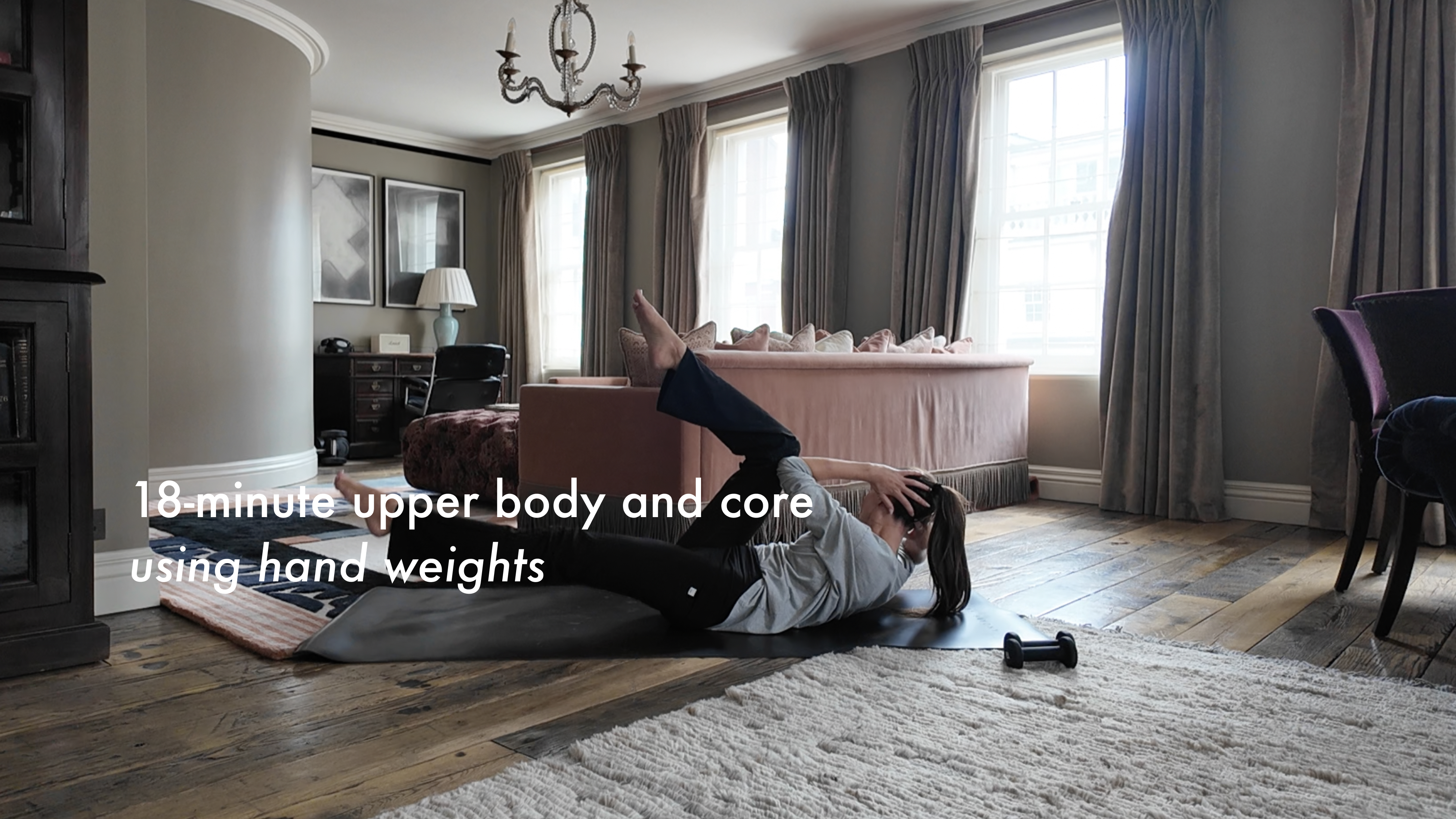 NEW: 18-minute upper body and core using hand weights