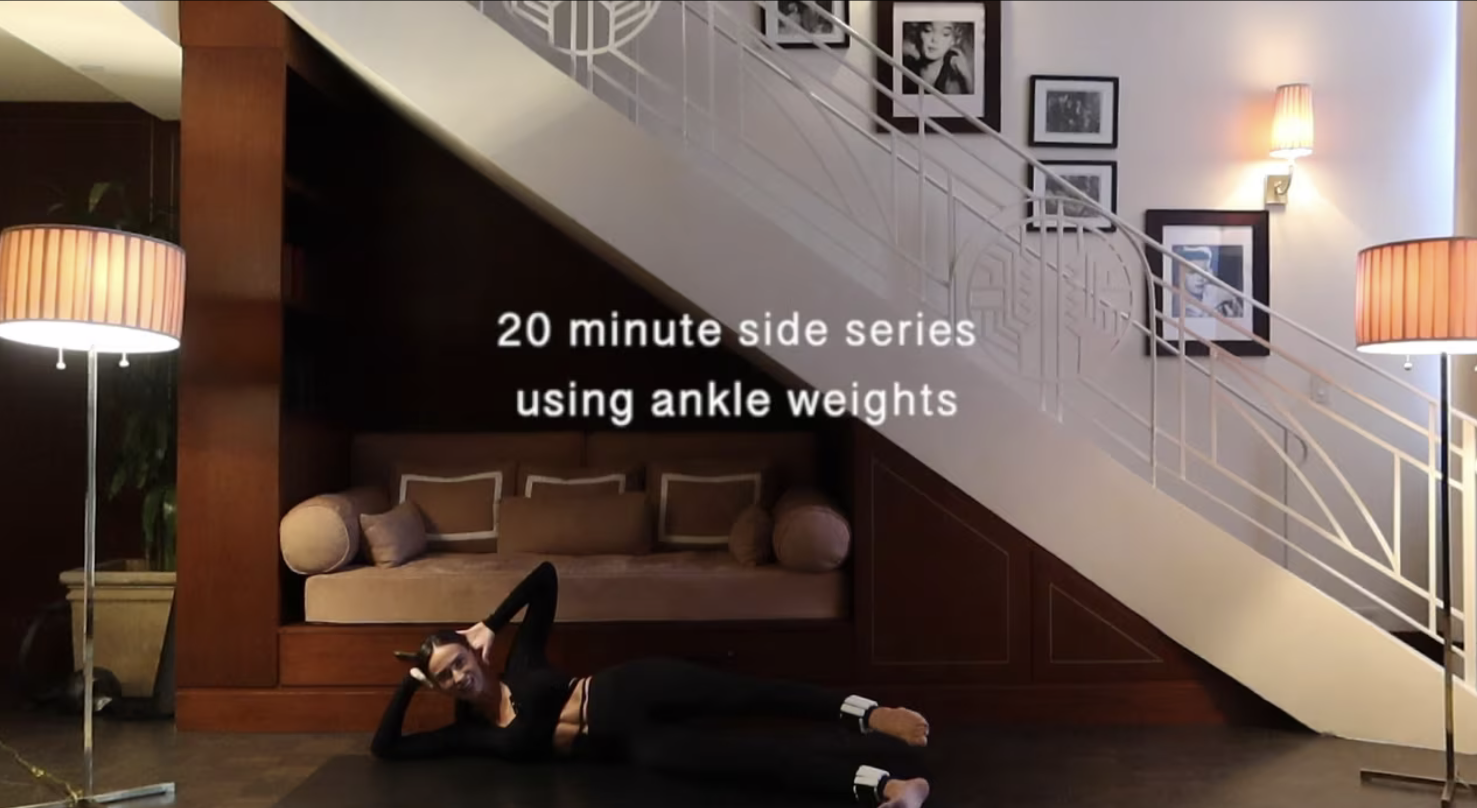 DAY 10 // NEW: 20 minute side series using ankle weights