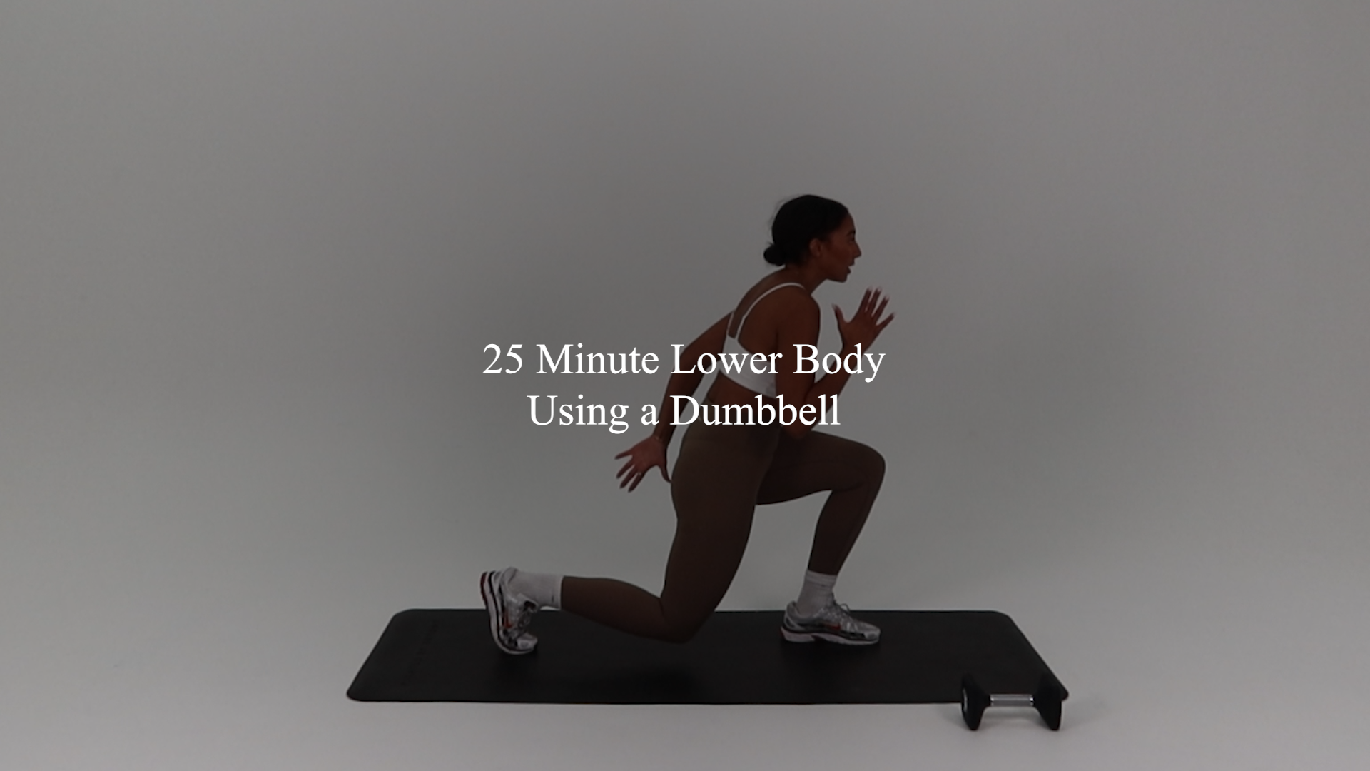 25 minute lower body using a dumbbell 