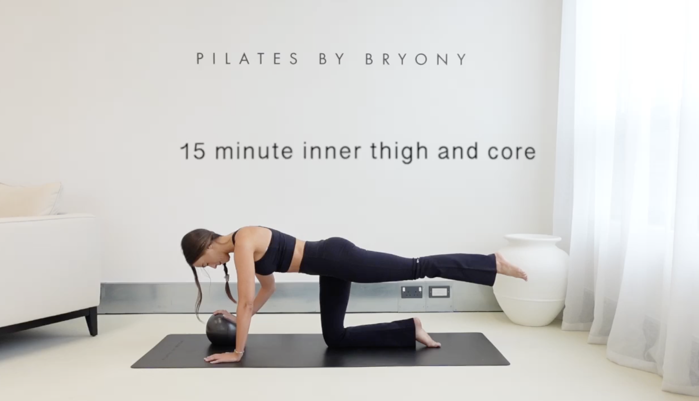 15 minute inner thigh and core with ball